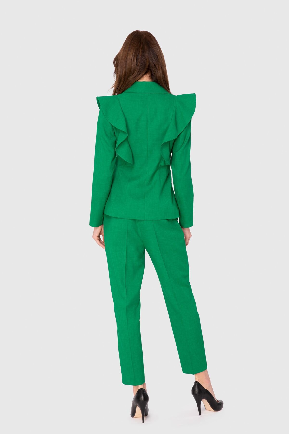 Flywheel Detailed Gold Button Fit Green Suit